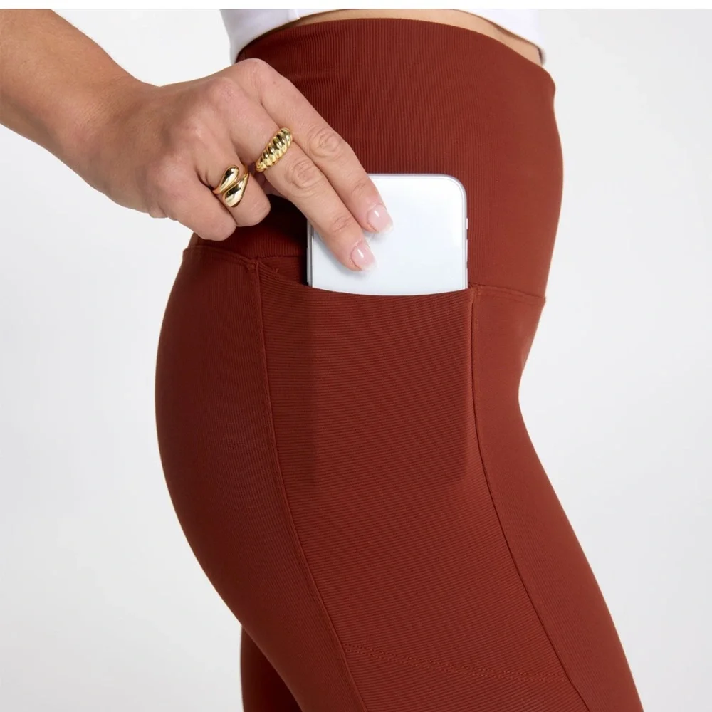 CALIA by Carrie Underwood Rust Leggings - Picture 4 of 7